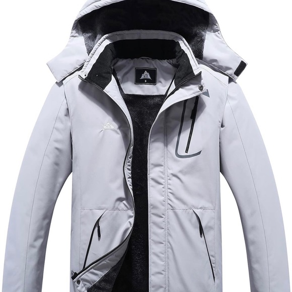 Men's Mountain Waterproof Ski Jacket Windproof Rain Windbreaker Winter.